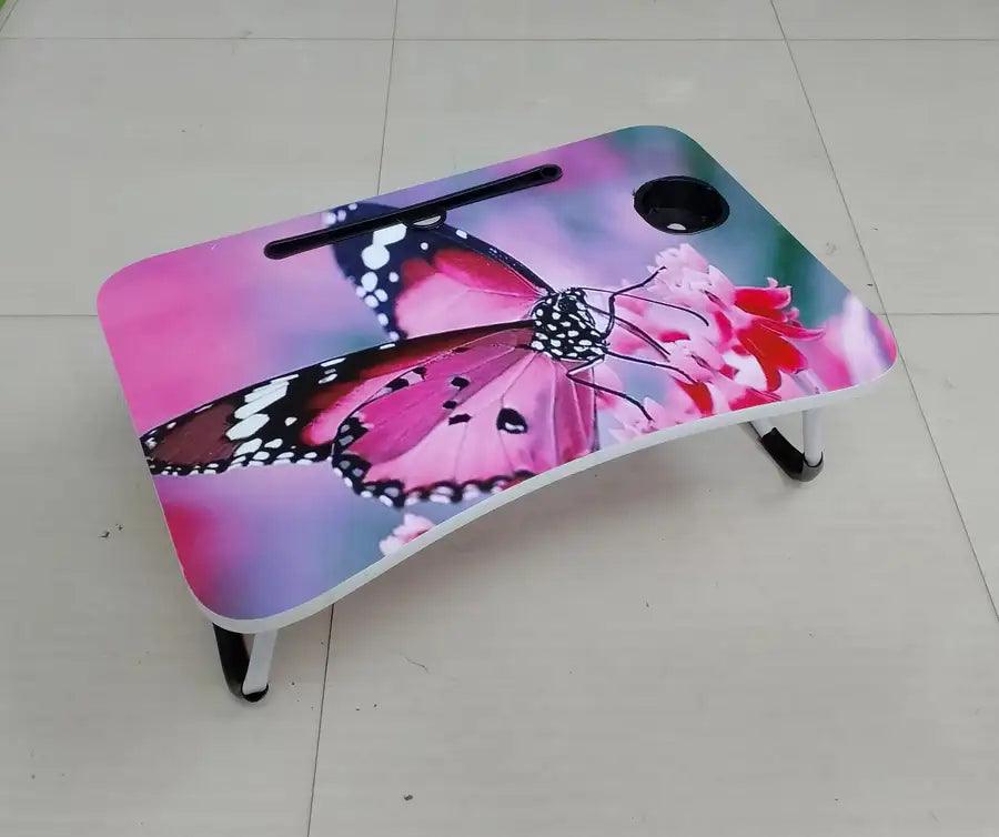 Folding table pink butterfly - HT Bazar