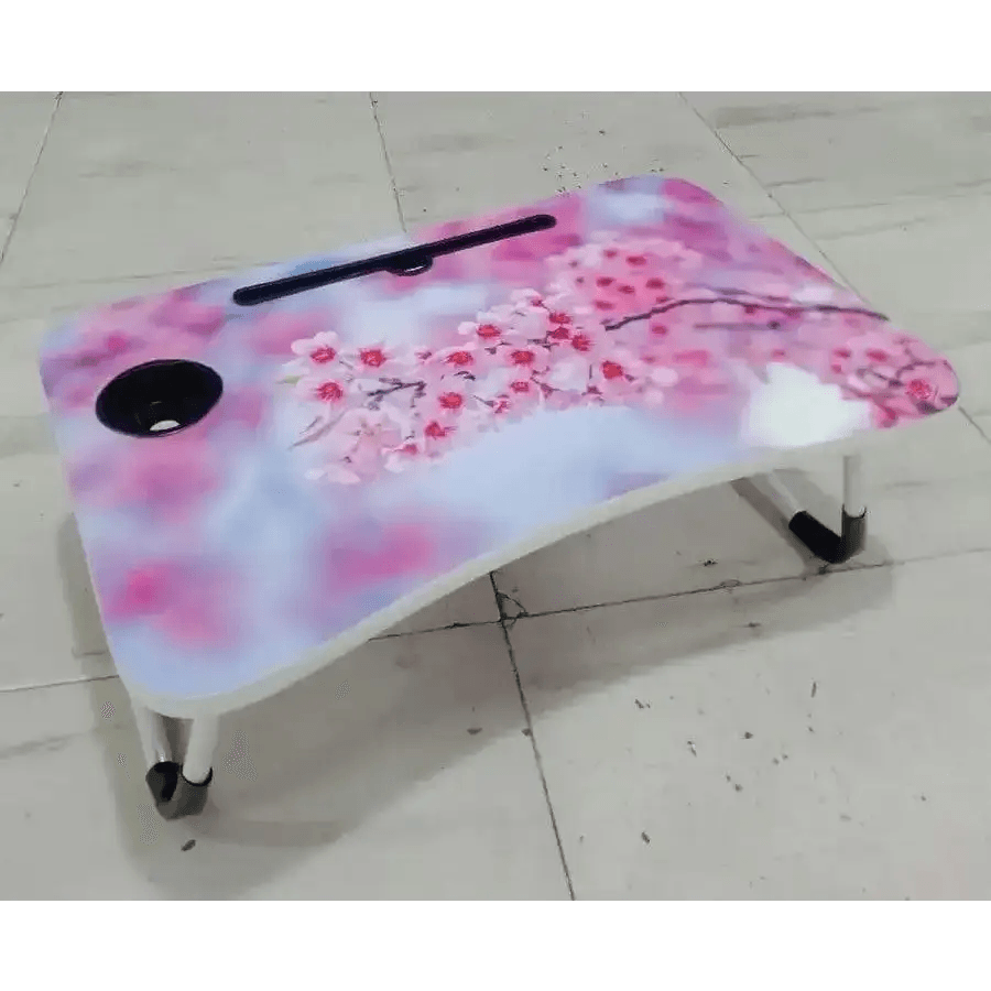 Folding table pink flower - HT Bazar