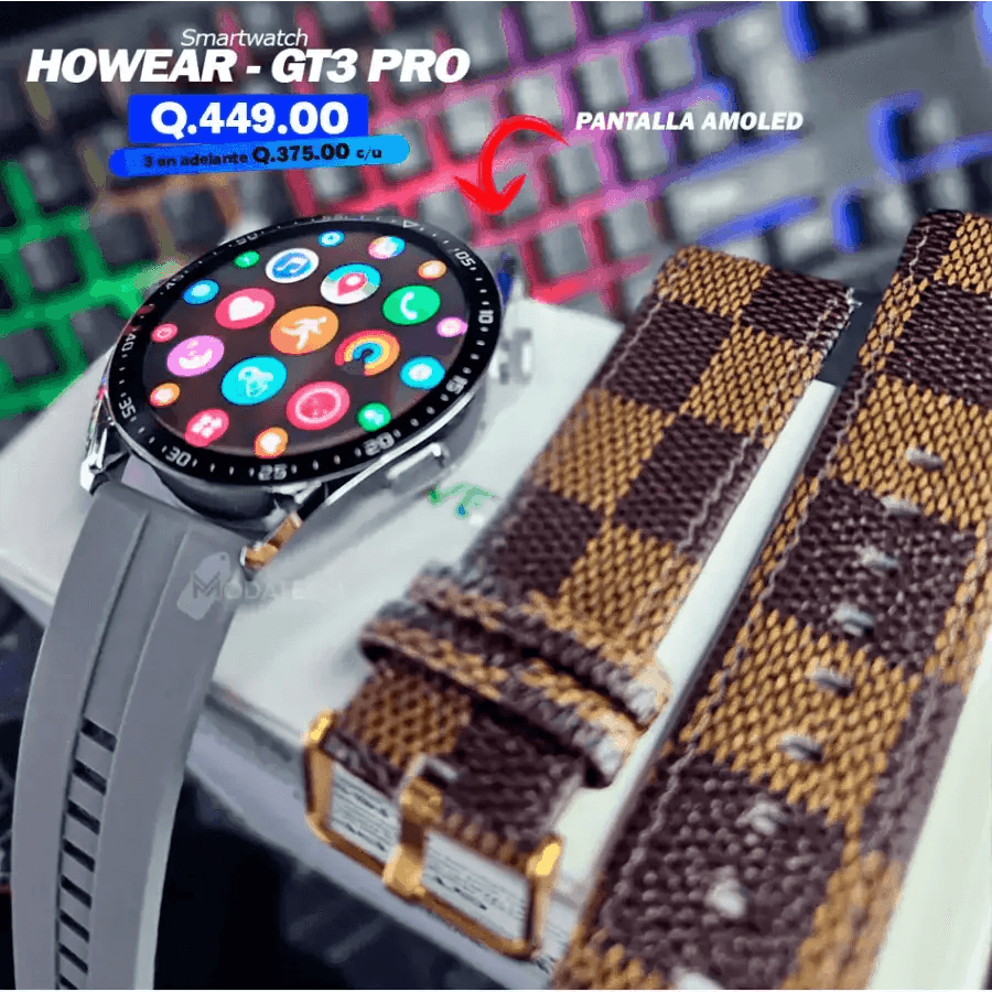 Howear GT3 Pro Smartwatch Super Amoled - HT Bazar