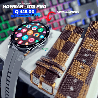 Howear GT3 Pro Smartwatch Super Amoled - HT Bazar