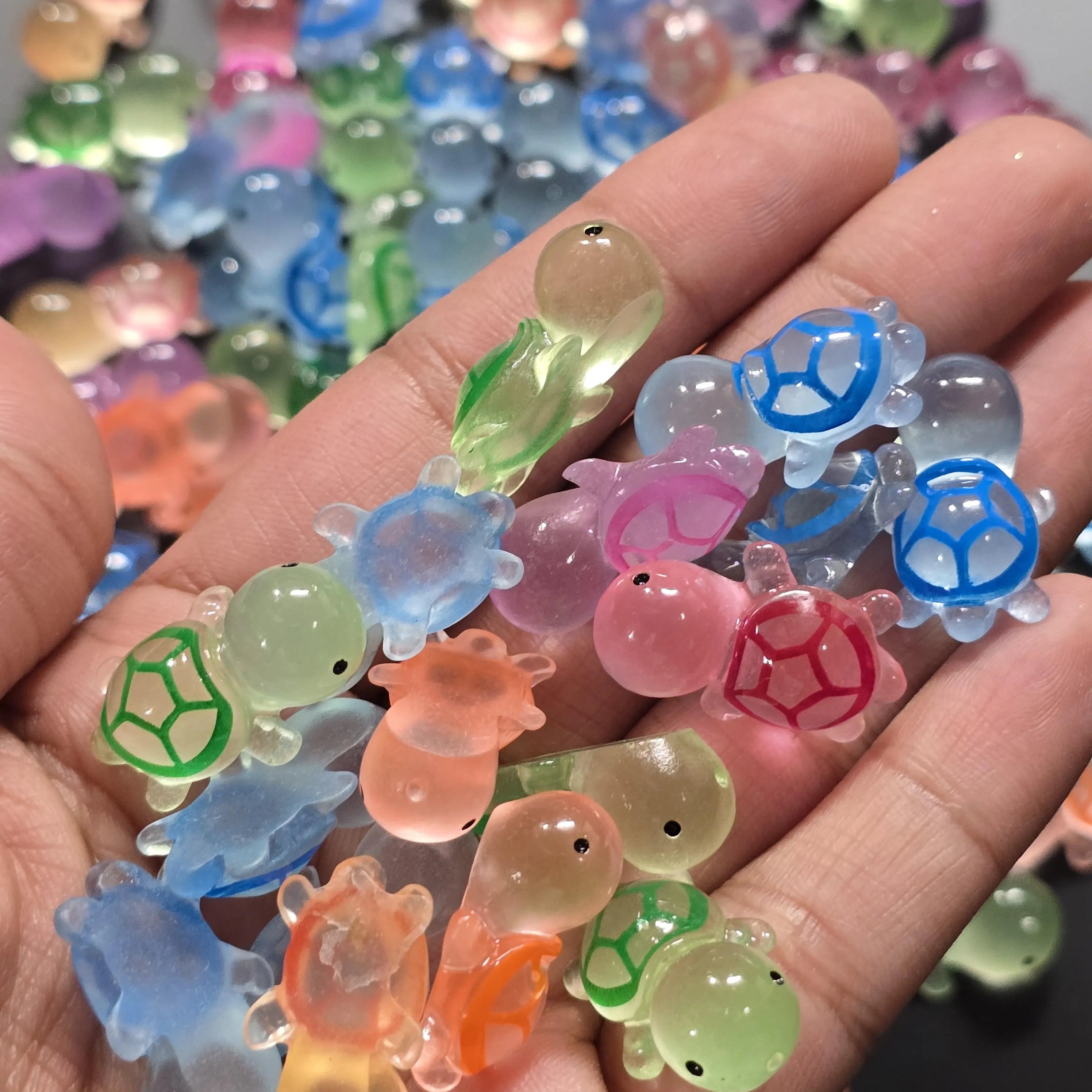 Radiumm Stone-এর 100% New Mini Resin Figurine-Duck & Turtle Mix Design