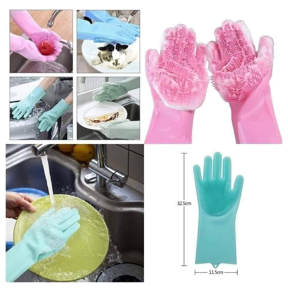 Magic Silicone Hand Gloves - HT Bazar