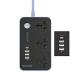 Maxline 3 Socket & 4 USB With Lightning Port Fast Charging Multiplug - HT Bazar
