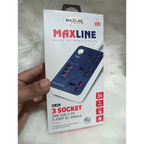 Maxline 3 Socket & 4 USB With Lightning Port Fast Charging Multiplug - HT Bazar