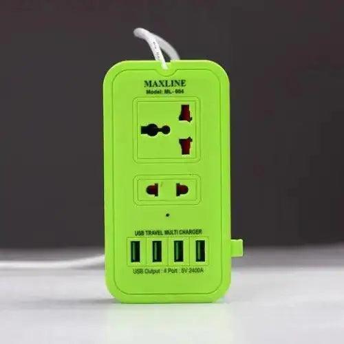 Maxline 4 USB Fast Charging Multiplug 499 TK - HT Bazar