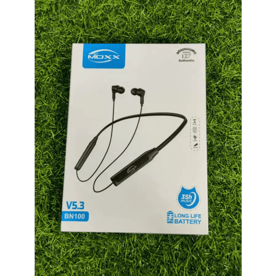 MOXX BN-100 Wireless Neckband - ৩৫ ঘন্টা চার্জ থাকবে. - HT Bazar