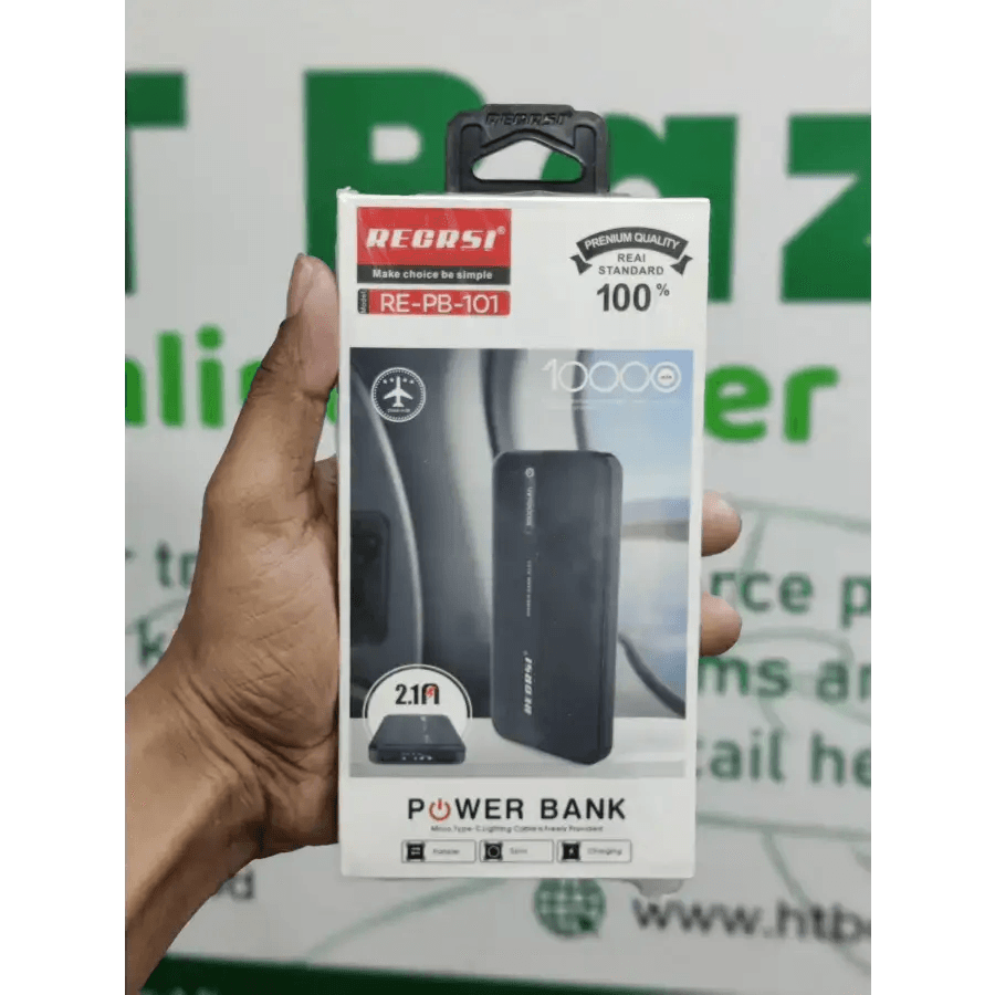 premium power bank regresi brand 10000 mAh - HT Bazar