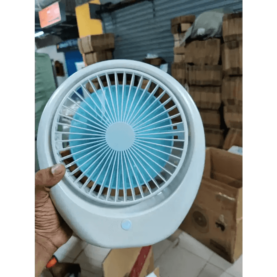 Premium rechargeable fan- 1 year service warranty - HT Bazar