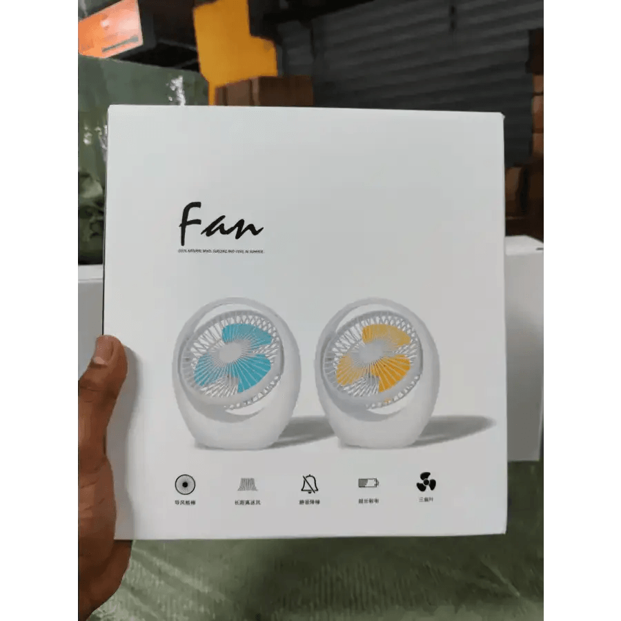 Premium rechargeable fan- 1 year service warranty - HT Bazar