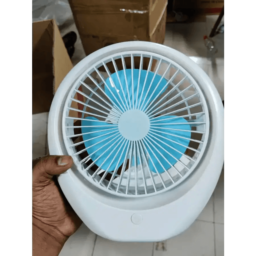 Premium rechargeable fan- 1 year service warranty - HT Bazar