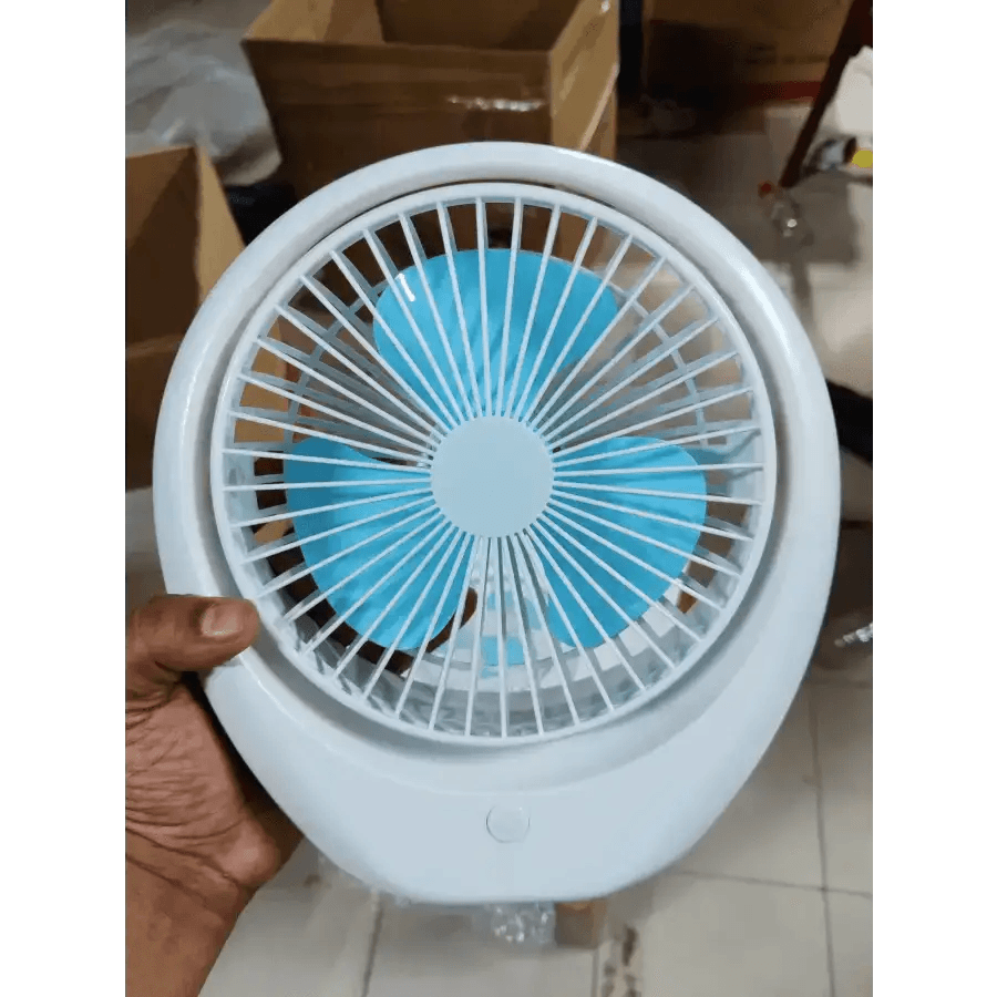 Premium rechargeable fan- 1 year service warranty - HT Bazar