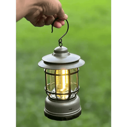 Reachargeable Retro Camping Lamp- আধুনিক হারিকেন - HT Bazar