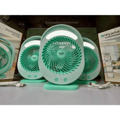 Rechargeable 6’’ Mini Fan With LED সবচেয়ে ভালো রিভিউ