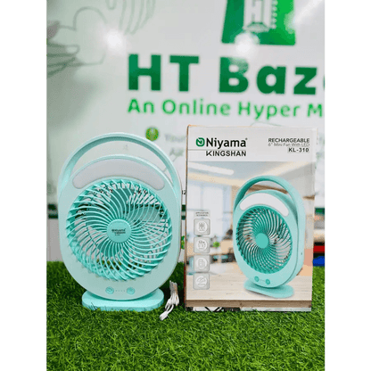 Rechargeable 6" Mini Fan With LED - HT Bazar