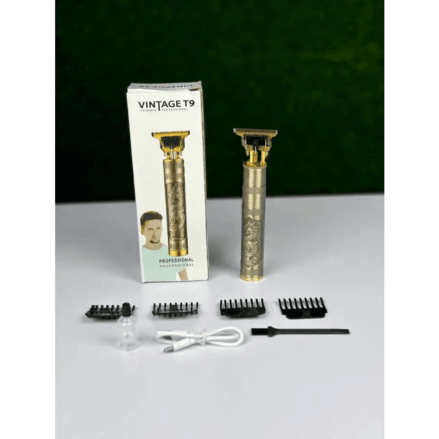 Rechargeble Vintage T9 Trimmer Type-C Charging - HT Bazar