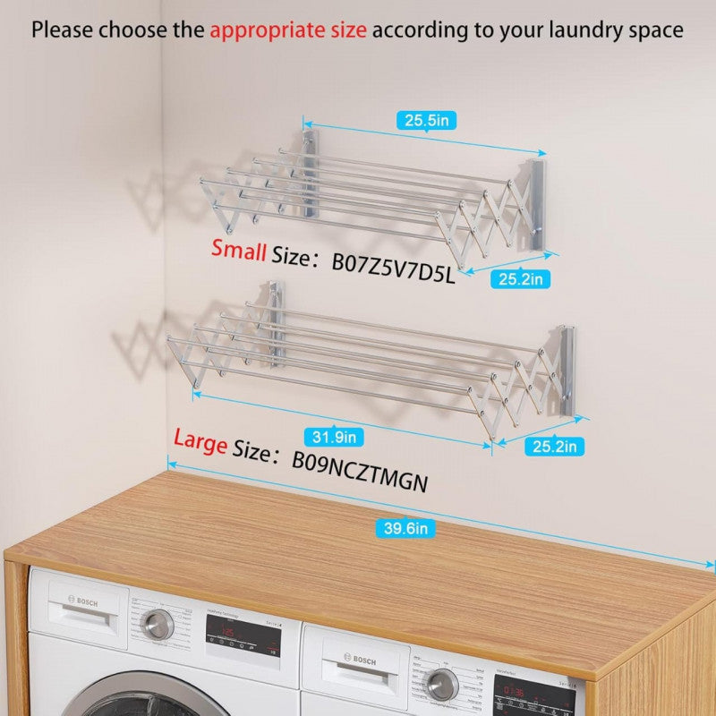Wall Mounted Clothes Drying Hanger