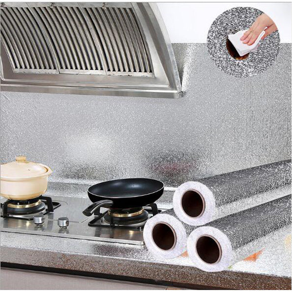 Oil-Proof Aluminum Foil Kitchen Sticker