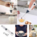 Rechargeable Coffee Foamer Egg Mixer