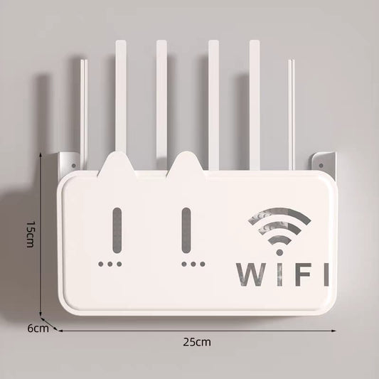 1PC Wall Hanging Wireless Wifi Router Shelf Storage Box ABS Plastic