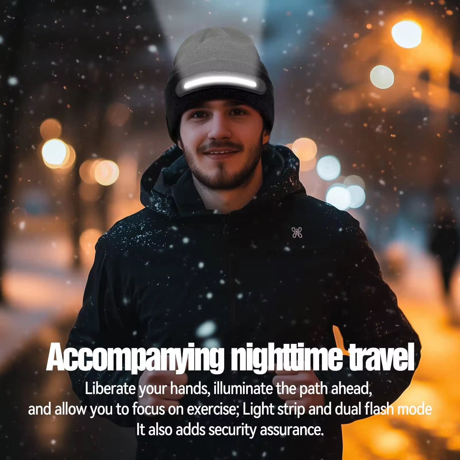 Rechargeable LED & Mussic Hat