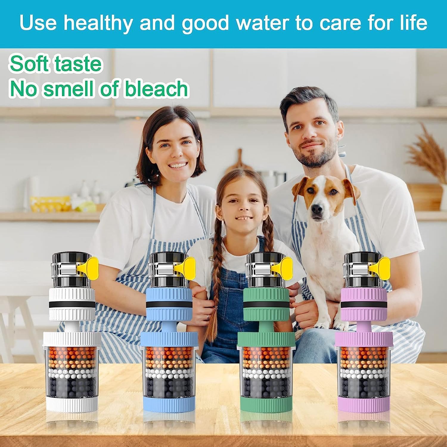 360° Rotating 6-Layer Water Purifier Filter