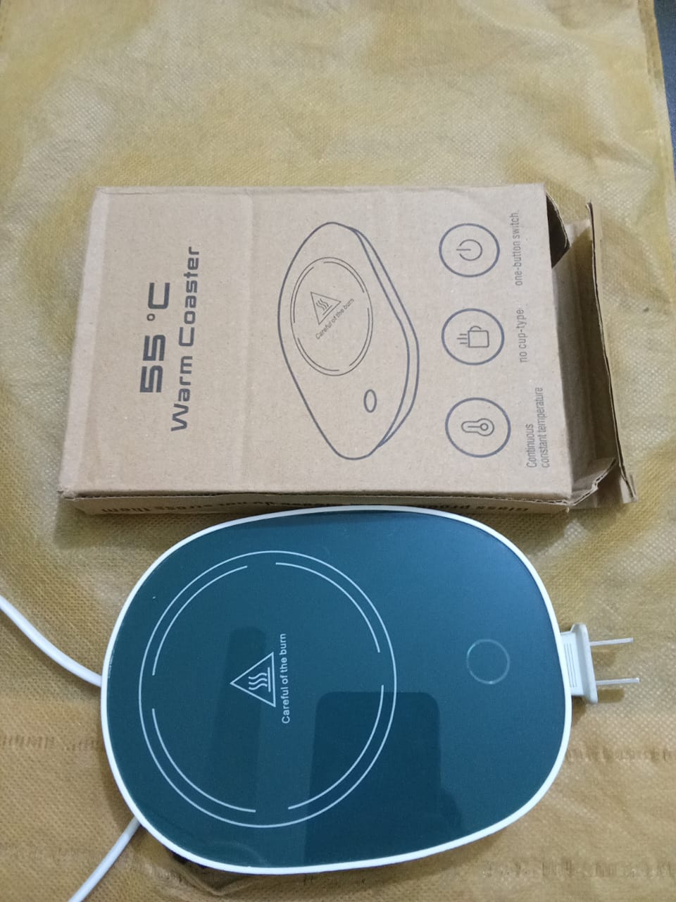 55°C Intelligent Warm Coaster – Mug Heater Plate