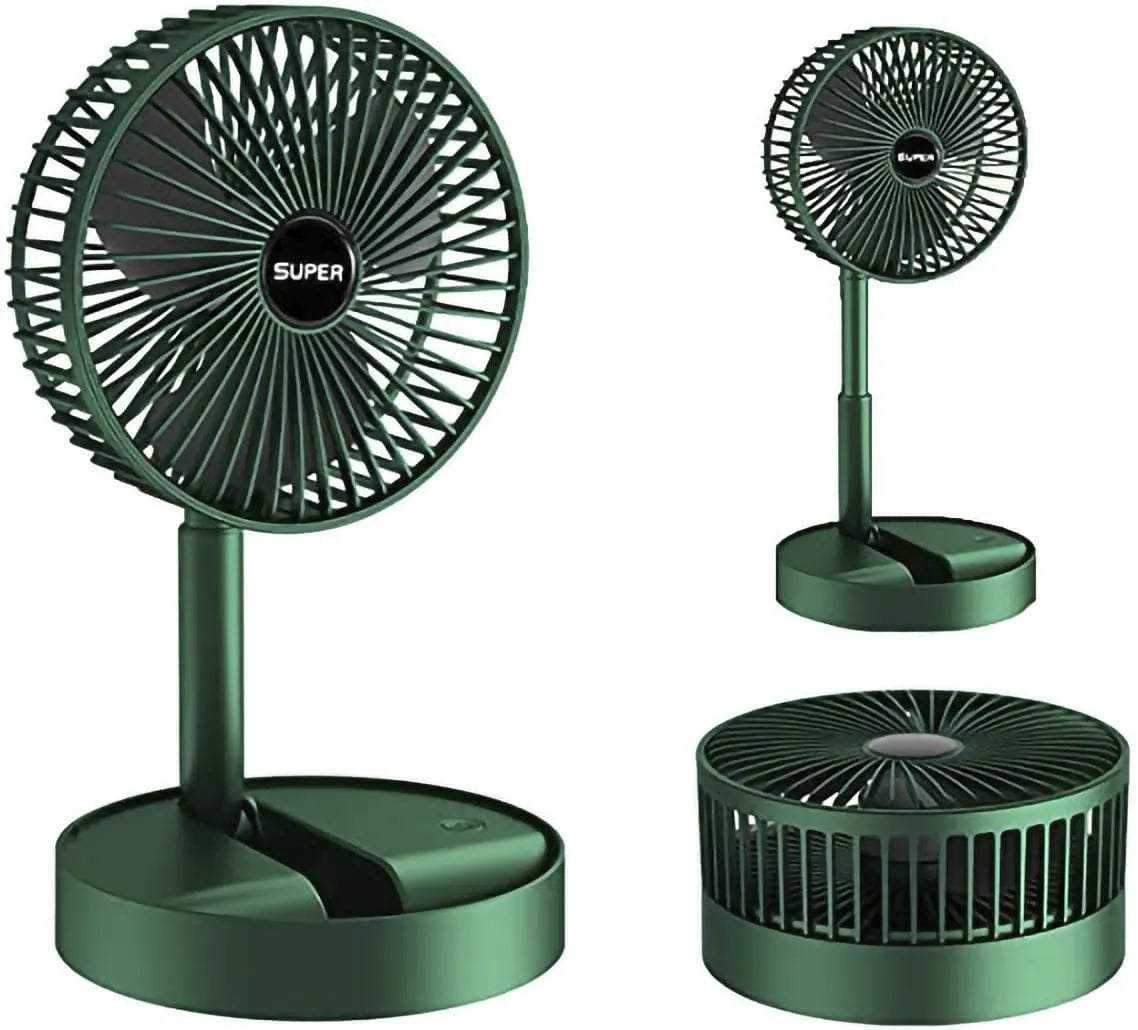 telescopic folding fan