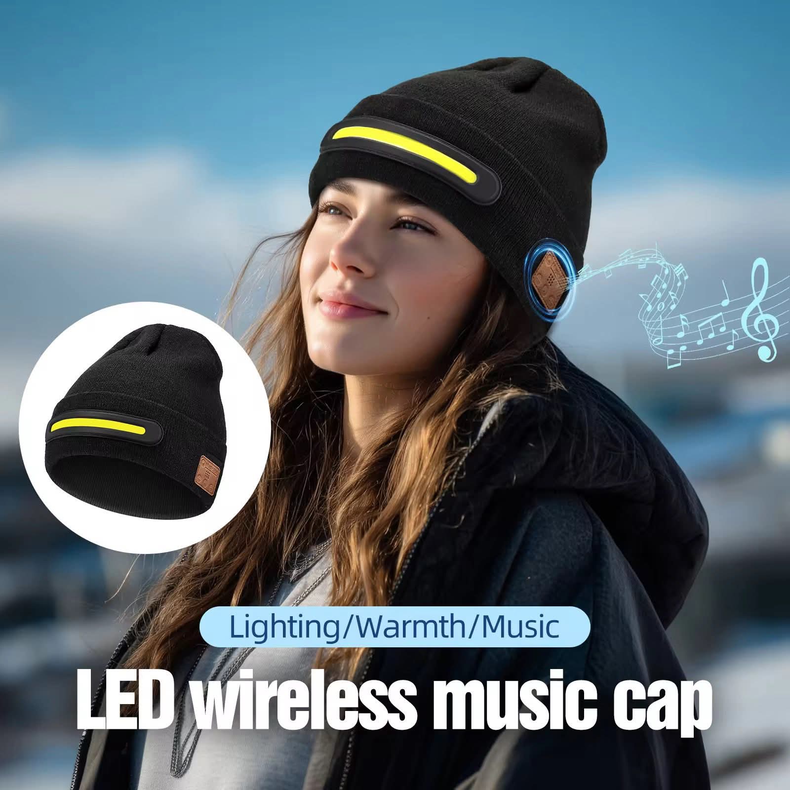 Rechargeable LED & Mussic Hat