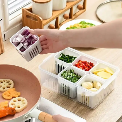 6 Grids Refrigerator Storage Box