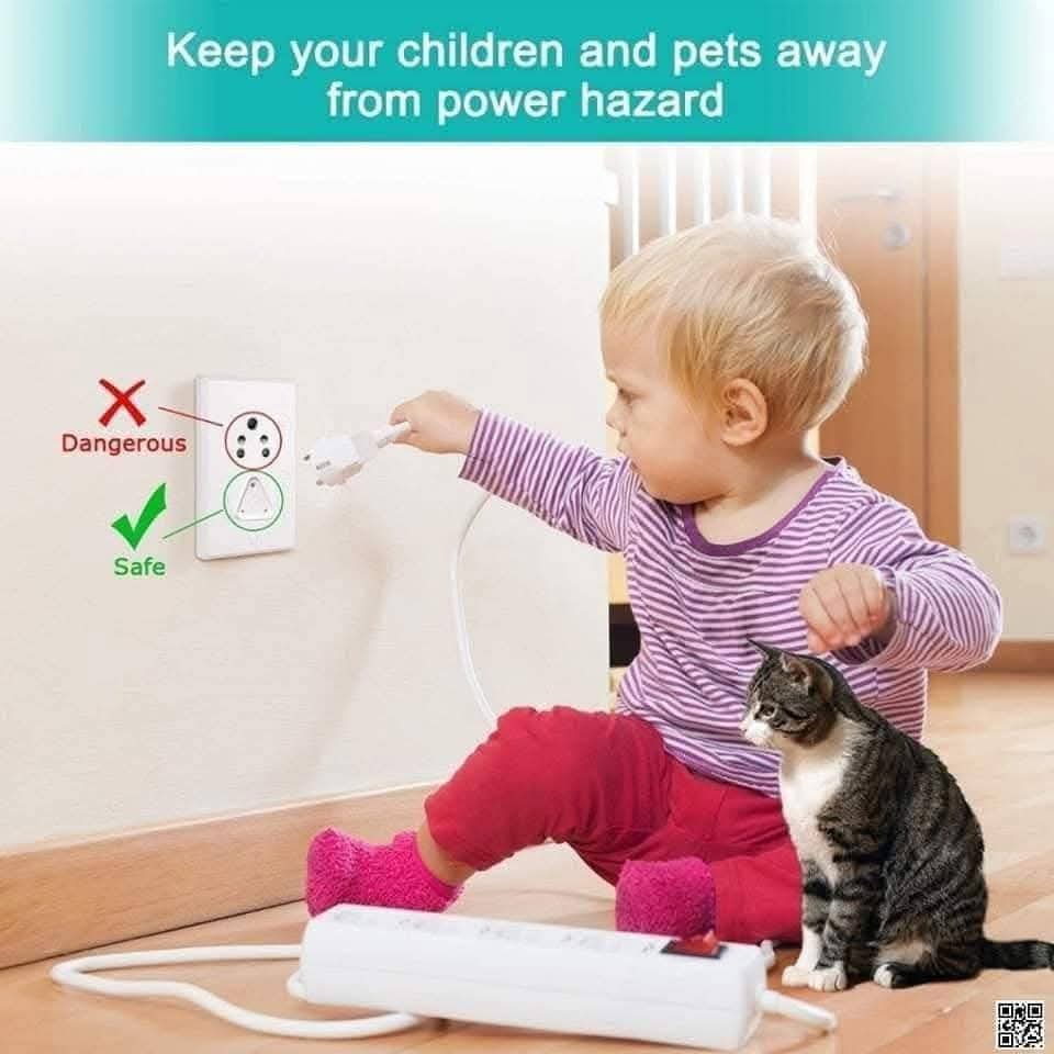 Socket safety এক প্যাকেটে ১০ পিছ থাকবে ( ৫পিছ দুই পিন + ৫ পিছ ৩পিন)