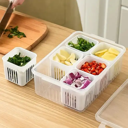 6 Grids Refrigerator Storage Box