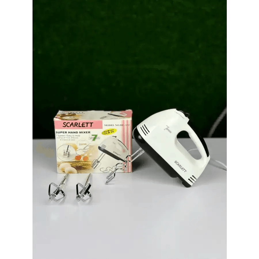 Scarlett - Electric Egg Beater and Mixer for Cake Cream - HT Bazar