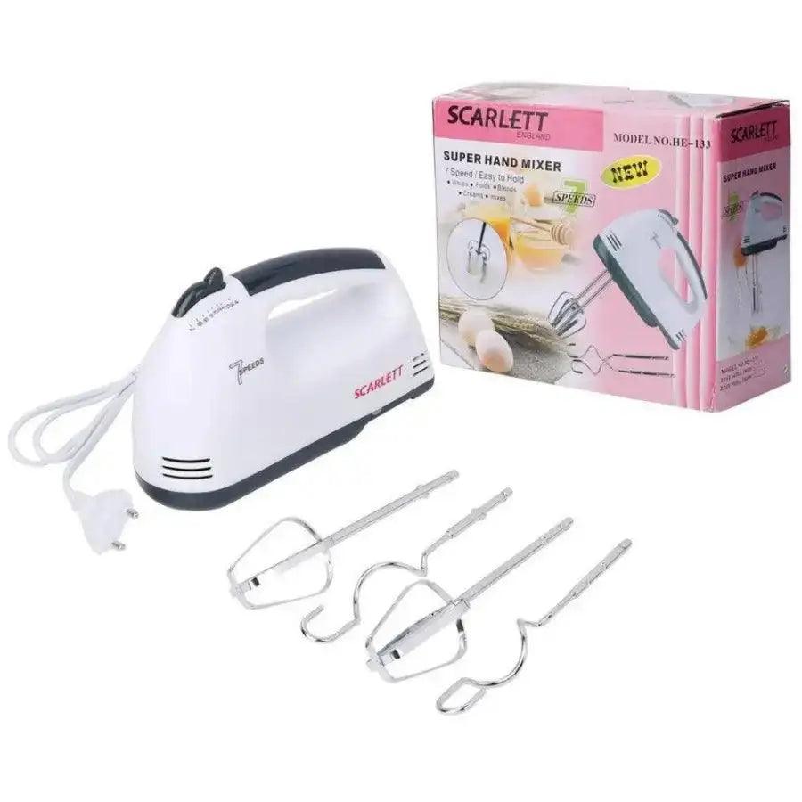 Scarlett - Electric Egg Beater and Mixer for Cake Cream - HT Bazar