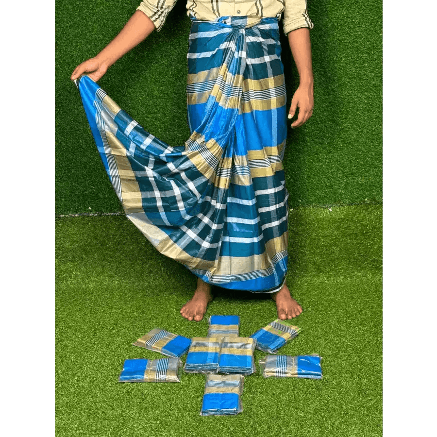 সিরাজগঞ্জের ঐতিহ্যবাহী তাঁতের লুঙ্গী - Lungi 101 - HT Bazar