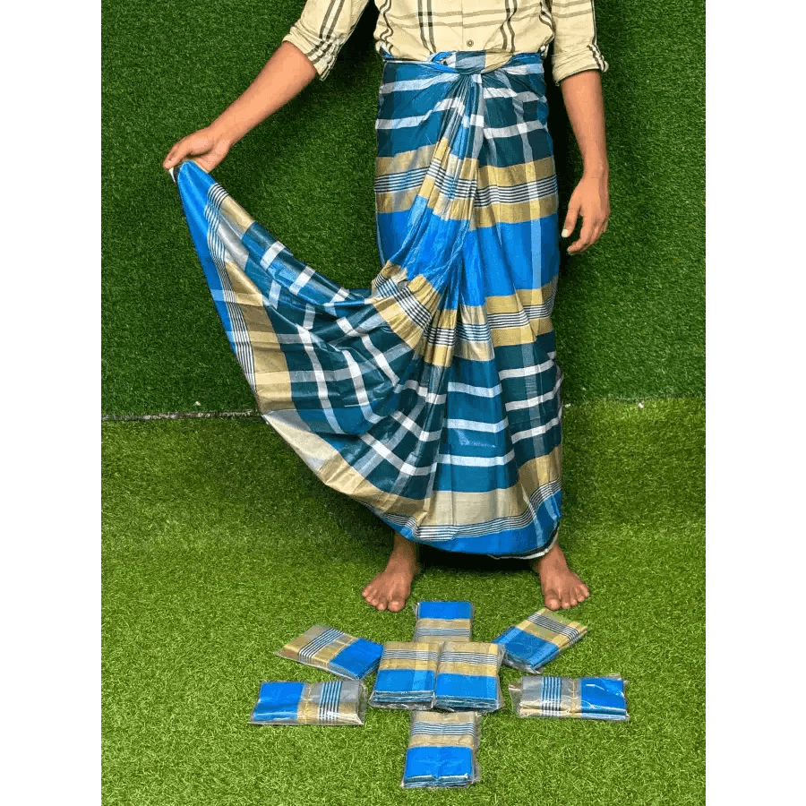 সিরাজগঞ্জের ঐতিহ্যবাহী তাঁতের লুঙ্গী - Lungi 101 - HT Bazar