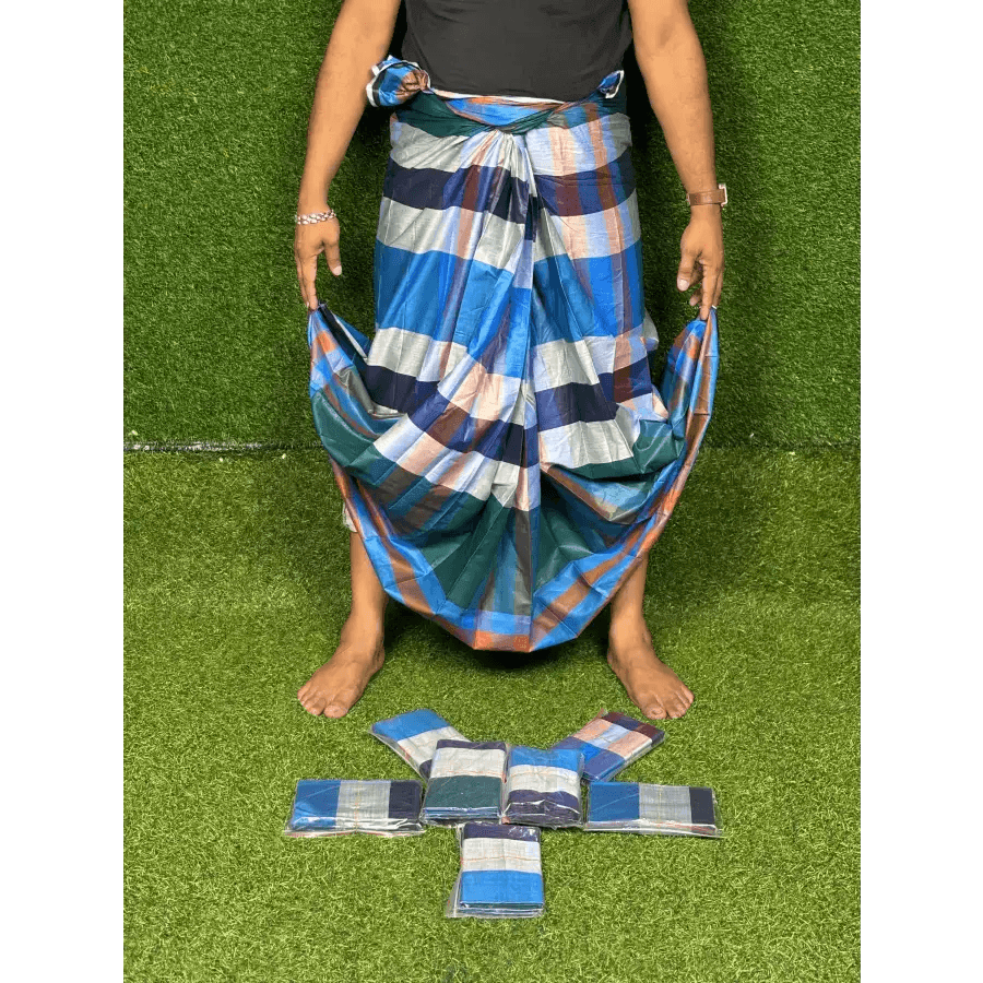 সিরাজগঞ্জের ঐতিহ্যবাহী তাঁতের লুঙ্গী - Lungi 102 - HT Bazar