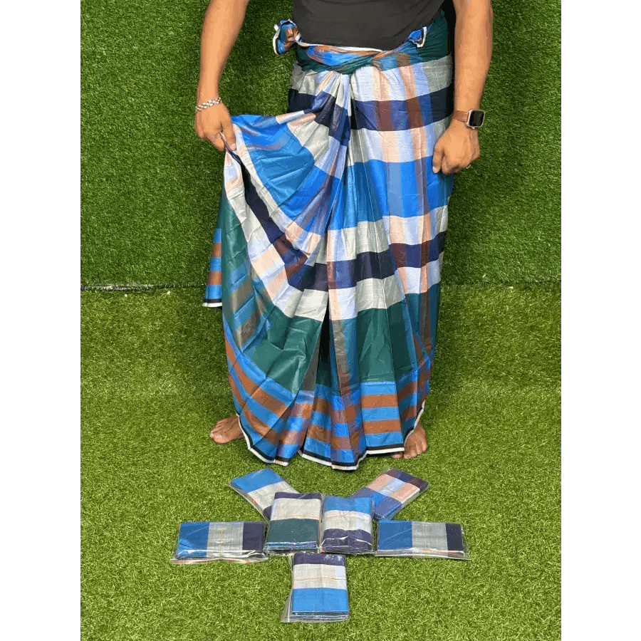 সিরাজগঞ্জের ঐতিহ্যবাহী তাঁতের লুঙ্গী - Lungi 102 - HT Bazar