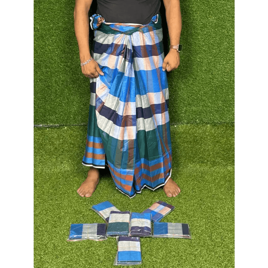 সিরাজগঞ্জের ঐতিহ্যবাহী তাঁতের লুঙ্গী - Lungi 102 - HT Bazar