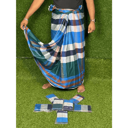 সিরাজগঞ্জের ঐতিহ্যবাহী তাঁতের লুঙ্গী - Lungi 102 - HT Bazar