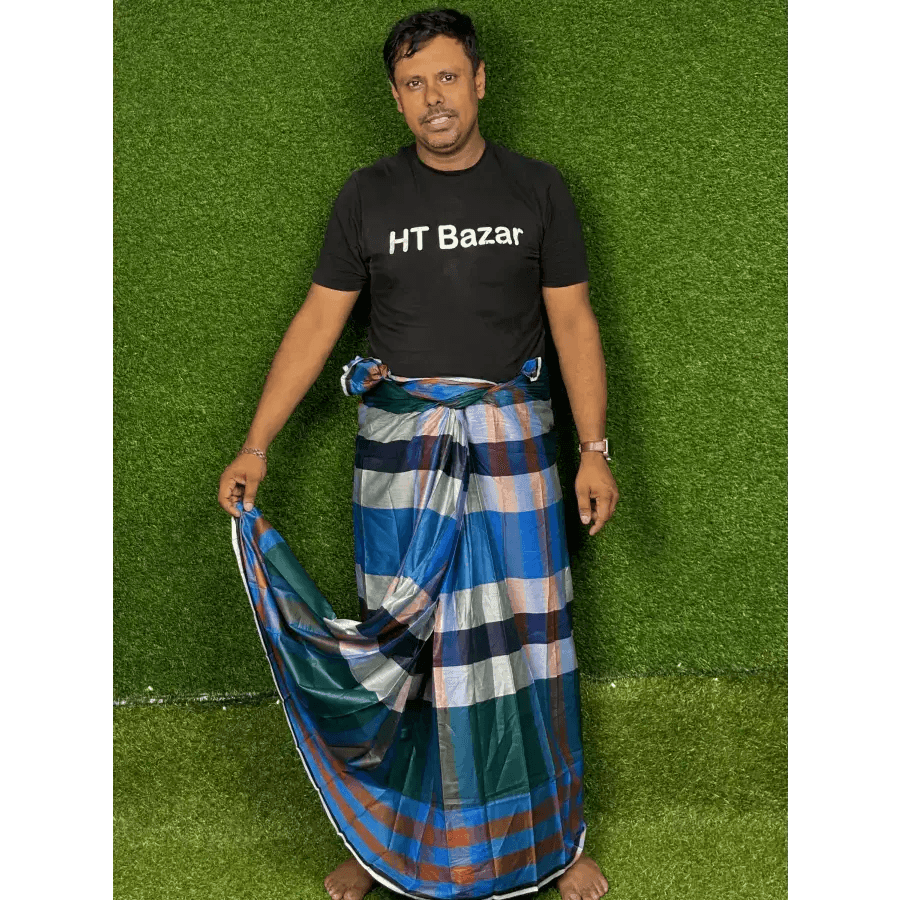 সিরাজগঞ্জের ঐতিহ্যবাহী তাঁতের লুঙ্গী - Lungi 102 - HT Bazar