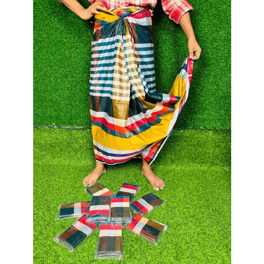 সিরাজগঞ্জের ঐতিহ্যবাহী তাঁতের লুঙ্গী- Lungi 104 - HT Bazar