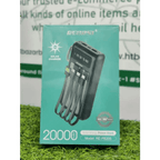 Solar Energy power bank with charging cable 20000 mAh - HT Bazar