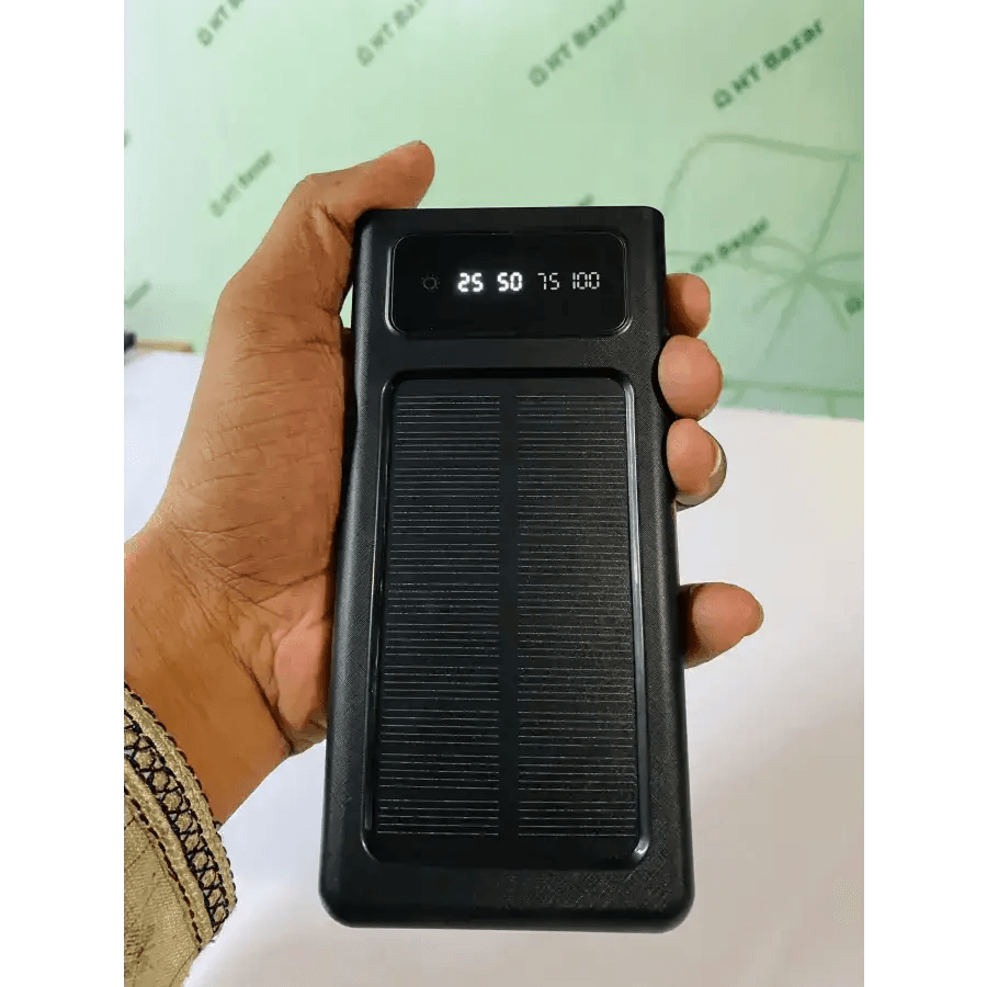 Solar fast charging power bank 20000 mAh - HT Bazar