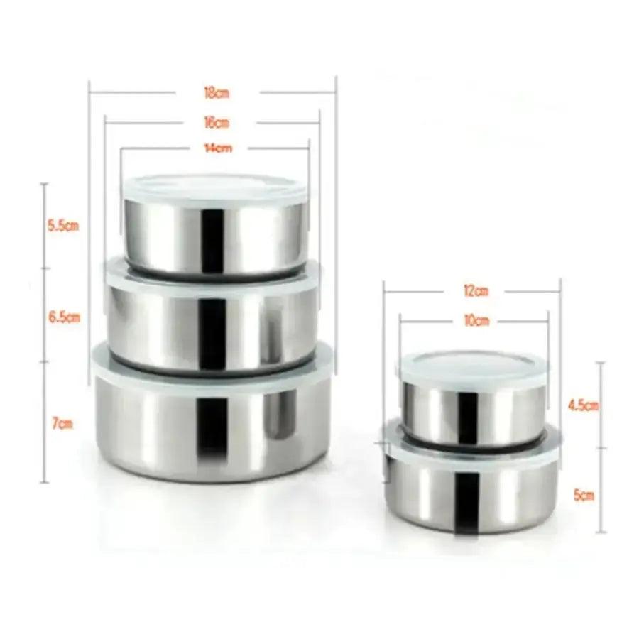 Stainless Steel Food Box 5 in 1 - HT Bazar
