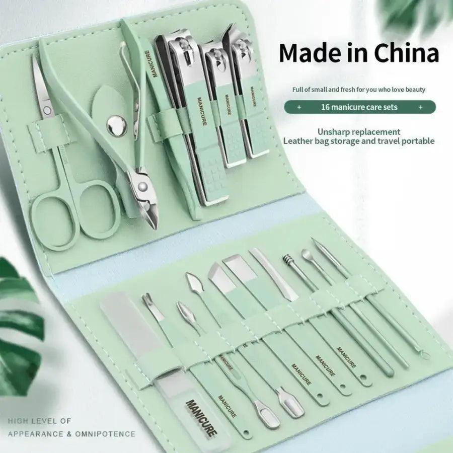 Stainless Steel Nail Cutter Tool Set 16pcs/set - HT Bazar