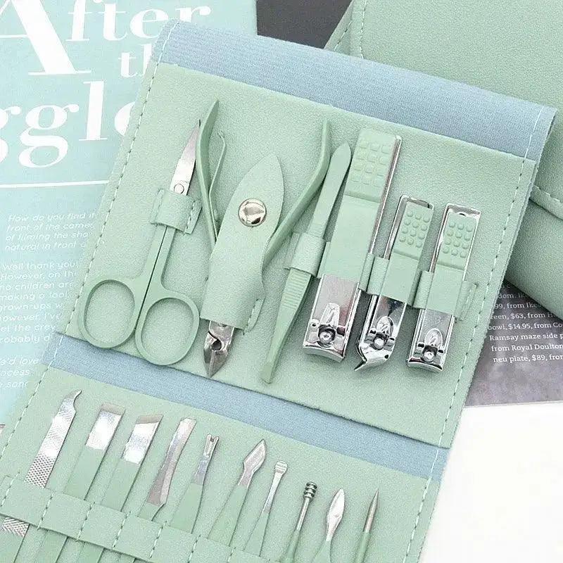Stainless Steel Nail Cutter Tool Set 16pcs/set - HT Bazar