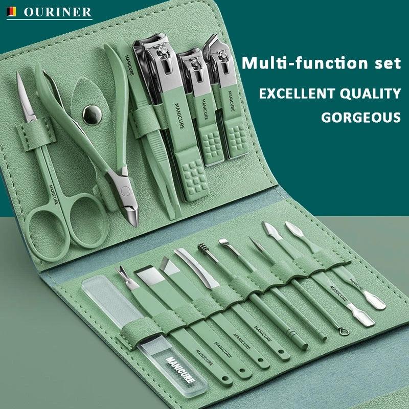 Stainless Steel Nail Cutter Tool Set 16pcs/set - HT Bazar