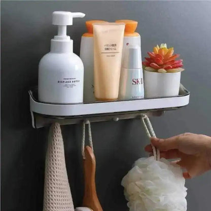 Wall Shelf Multiple Hook Storage -R - HT Bazar