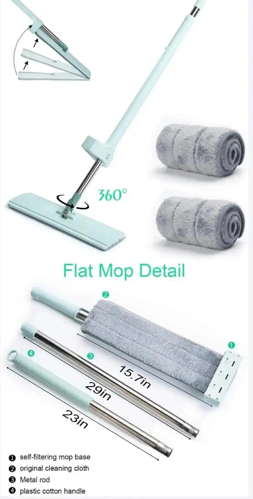 360 rotating flat mop - HT Bazar